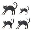 Black Wooden Cat with Hump, 25 cm, Pack of 50 view 2