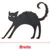 Black Wooden Cat with Hump, 25 cm, Pack of 50 view 3