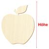 Wooden Apple Decoration Cutout, 3–50 cm, 14 cm, Pack of 1 view 3