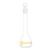 VIDOO 25 mL Clear Glass Volumetric Flask with Stopper, Round Bottom view 1