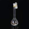 VIDOO 25 mL Clear Glass Volumetric Flask with Stopper, Round Bottom view 4