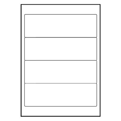 Universal Printer & Binder Labels, 192 x 61 mm, A4, 40 Labels