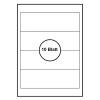 Universal Printer & Binder Labels, 192 x 61 mm, A4, 40 Labels view 2