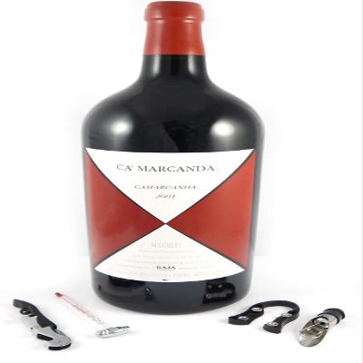 Ca'Marcanda Carmarcanda 2001 Angelo Gaja (5 Liter - Jeroboam) with Four Wine Accessories, Corkscrew, Pourer, Foil Cutter, Wine Thermometer, 1 x 5000 ml