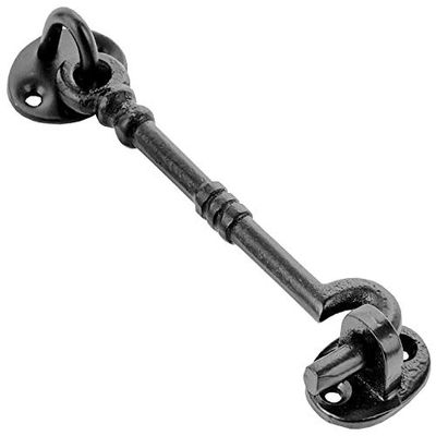 Cabin Hook Sets, Quiet, 150 mm, Black, 24 Pieces