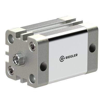 RIEGLER 155392-15.DMI.32055 Compact Cylinder, Double-Acting, Internal Thread, K-32, 55 mm Stroke, G 1/8, ISO 21287, 1 pc