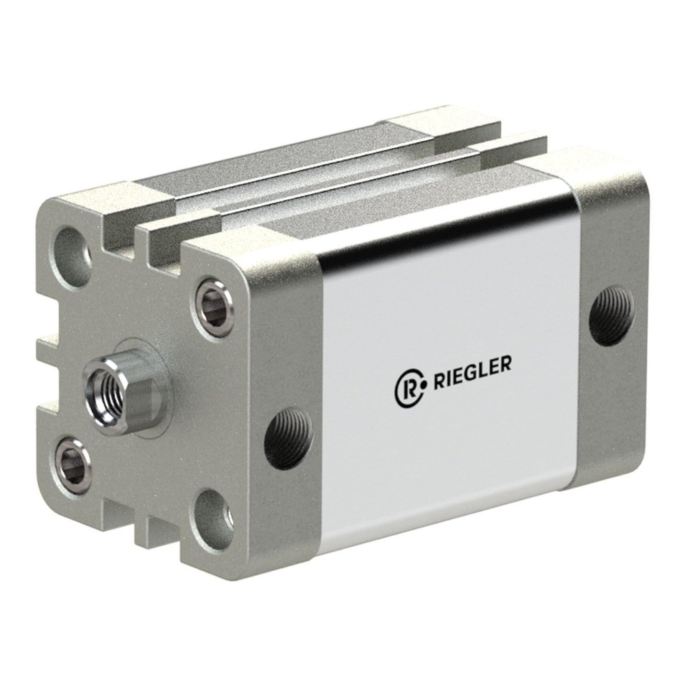 RIEGLER 155392-15.DMI.32055 Compact Cylinder, Double-Acting, Internal Thread, K-32, 55 mm Stroke, G 1/8, ISO 21287, 1 pc