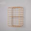 MU Rose Gold Square Iron Grid Wall Shelf view 2
