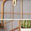 MU Rose Gold Square Iron Grid Wall Shelf view 4