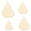 Wooden Pear Decorative Cutouts, 3–50 cm view 2