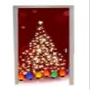A.Monamour Self-Adhesive 3D Glitter Christmas Tree Door Wallpaper, Red, 77 x 200 cm view 1