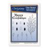 Clarity Stamps Holly Branch with Happy Christmas Stamp Set, Unmounted, Clear view 1