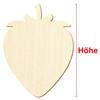 Wooden Strawberry Decorative Cutouts, 3–50 cm, 43 cm, Pack of 10 view 3