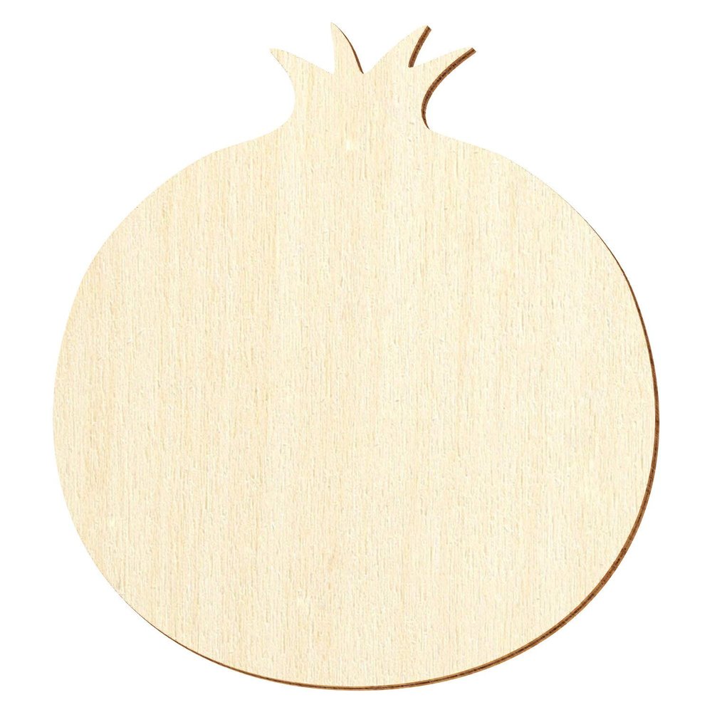 Wooden Pomegranate Decorative Cutouts, 34 cm, Pack of 25
