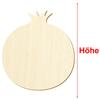 Wooden Pomegranate Decorative Cutouts, 34 cm, Pack of 25 view 3