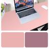 Insun Multifunctional Office Mouse Pad, Waterproof PU Leather Desk Mat, Ultra-Thin, Double-Sided, Pink/Violet, 140 x 55 cm view 1