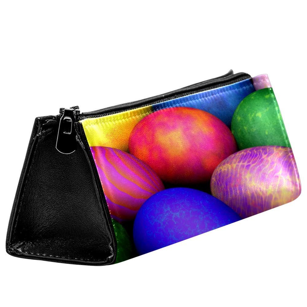 EZIOLY Easter Egg Pattern Pencil Case with Zipper