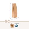 Small Kraft Paper Gift Bags, 25-Pack, 7 x 4 x 20.5 cm view 2