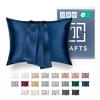 Tafts Silk Pillowcase, 22 mm, 100% Pure Mulberry Silk, 6A, Navy, King, 50 x 91 cm view 1