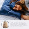 Tafts Silk Pillowcase, 22 mm, 100% Pure Mulberry Silk, 6A, Navy, King, 50 x 91 cm view 3