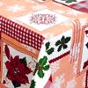 KEVKUS Oilcloth Tablecloth by the Meter 01269-00 Christmas Star Plaid Red, Selectable Shape (Edge: Cut Edge, Unfinished; 140 x 300 cm Rectangular) view 1