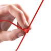 intervisio Reusable Cable Ties, 350 x 7.5 mm, Red, 100-Pack view 4