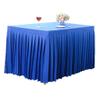 JK Home Polyester Tablecloth, Rectangular, for Weddings and Banquets, Royal Blue, 140 × 40 × 75 cm view 1
