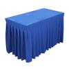JK Home Polyester Tablecloth, Rectangular, for Weddings and Banquets, Royal Blue, 140 × 40 × 75 cm view 2