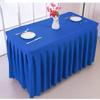 JK Home Polyester Tablecloth, Rectangular, for Weddings and Banquets, Royal Blue, 140 × 40 × 75 cm view 4