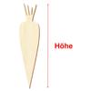 Wooden Carrot – Decorative Cutout, 3–50 cm, Size: 39 cm, Pack of 50 view 3