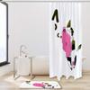 Eslifey Glowing Andromeda Galaxy Shower Curtain Set, 72 x 72 in, with Non-Slip 20 x 32 in Bath Mat view 2