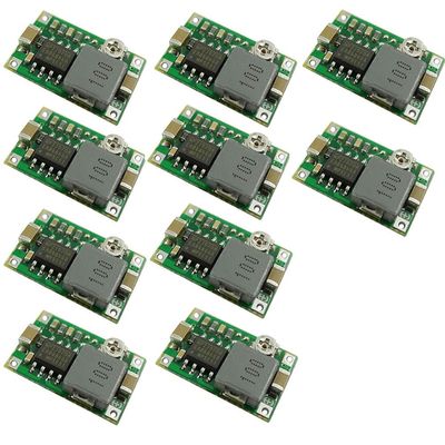 Hailege 10-Pack Mini 360 DC-DC Step-Down Converter Module, 4.75V-23V to 1V-17V