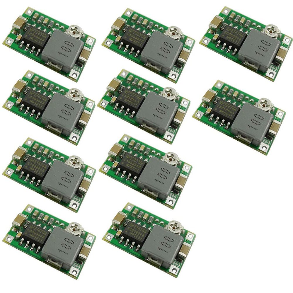 Hailege 10-Pack Mini 360 DC-DC Step-Down Converter Module, 4.75V-23V to 1V-17V