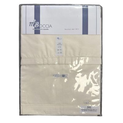 BOCCIA PDA Towel 70 x 120 cm + Guest Towel 45 x 65 cm, 100% Pure Linen (Cream)