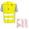 Printed Hi-Vis Vests with ISO Reflective Strips – Standard or Reflective Print – Security Service, Yellow (XL/XXL) view 2