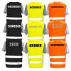 Printed Hi-Vis Vests with ISO Reflective Strips – Standard or Reflective Print – Security Service, Yellow (XL/XXL) view 3
