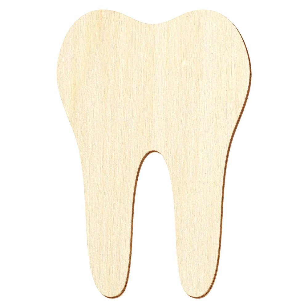Wooden Tooth Craft Decoration, 3–50 cm, 45 cm, Pack of 50