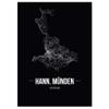 JUNIWORDS City Poster – Choose Your City – Hann. Münden – 21 x 30 cm – Font B – Black view 1