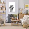 Cute Alpaca Close-Up Canvas Wall Art with Frame, 60 x 90 cm view 2