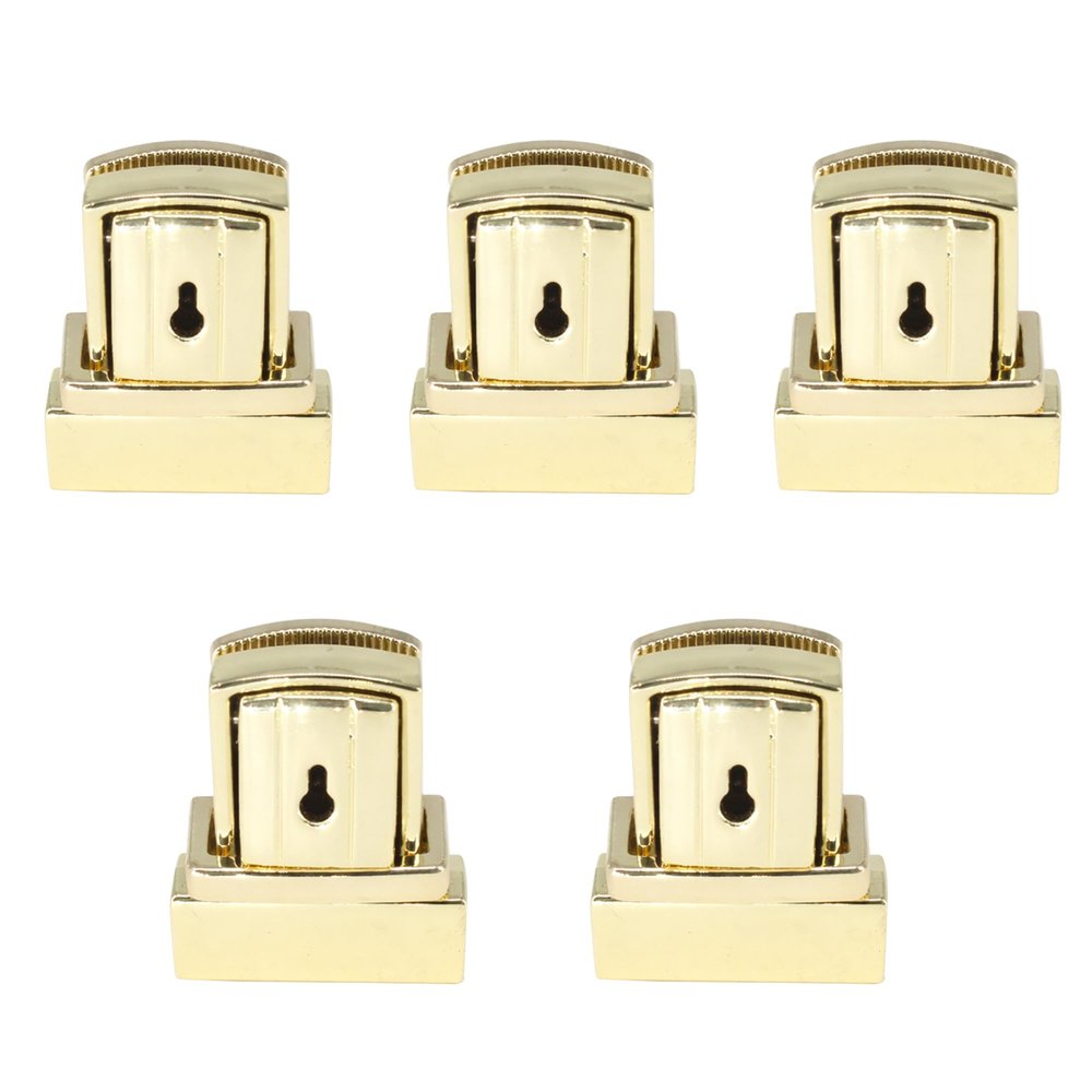 WedDecor Silver Tuck Lock Clasp Closure for Handbags, Wallets, Leather Bags, Crafts, Scrapbooking and DIY Projects, 29 x 20 mm, 1 pc