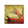 Montoj Vintage London Icon Collage Coaster, Wooden view 3