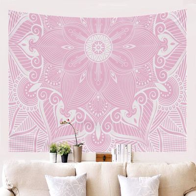 Morbuy Bohemian Mandala Tapestry Wall Hanging, Pink, 150 x 230 cm