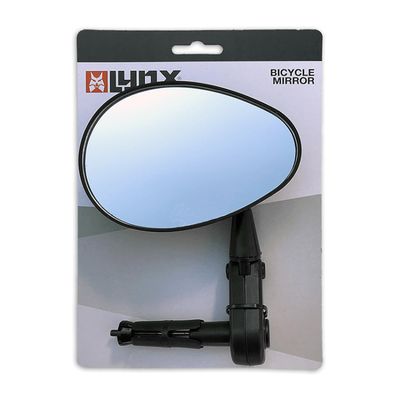 Lynx Oval Bicycle Mirror for Handlebar-End Mounting