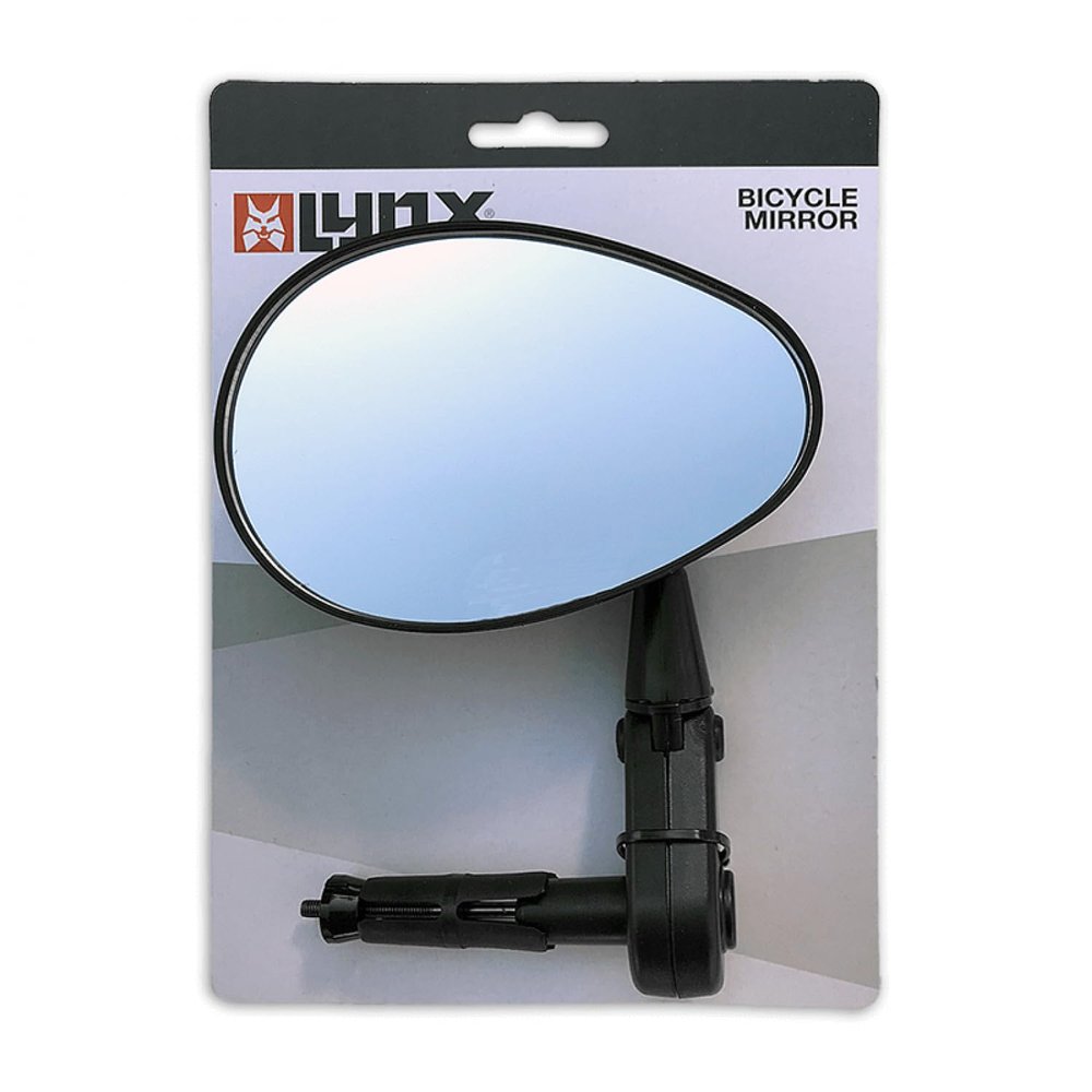 Lynx Oval Bicycle Mirror for Handlebar-End Mounting
