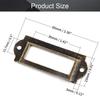 MroMax Label Holders, Bronze, 60 x 23 mm, 5/8/10/20/30 pcs, MRO190902L-0022, 8 pcs view 2