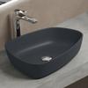 Mai & Mai Anthracite Matte Mineral Cast Countertop Basin view 1