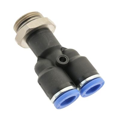 IQS Straight Y Push-In Fitting with G 1/4" Male Thread – 12 mm, IQS Standard