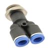 IQS Straight Y Push-In Fitting with G 1/4" Male Thread – 12 mm, IQS Standard view 3