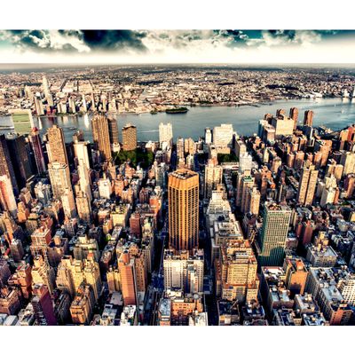 murando - New York Nonwoven Photo Wallpaper, 450 x 315 cm, Bedroom, Living Room