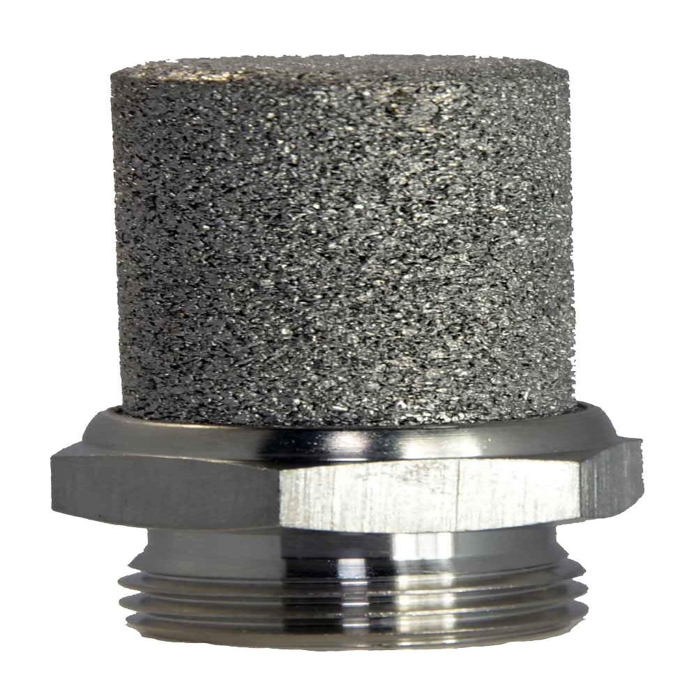 Silencer with 1/8" NPT Male Thread, Stainless Steel